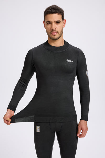Black Men’s FIS 3-Star Cut-Resistant Ski Top – Pro Alpine Racing Safety Gear
